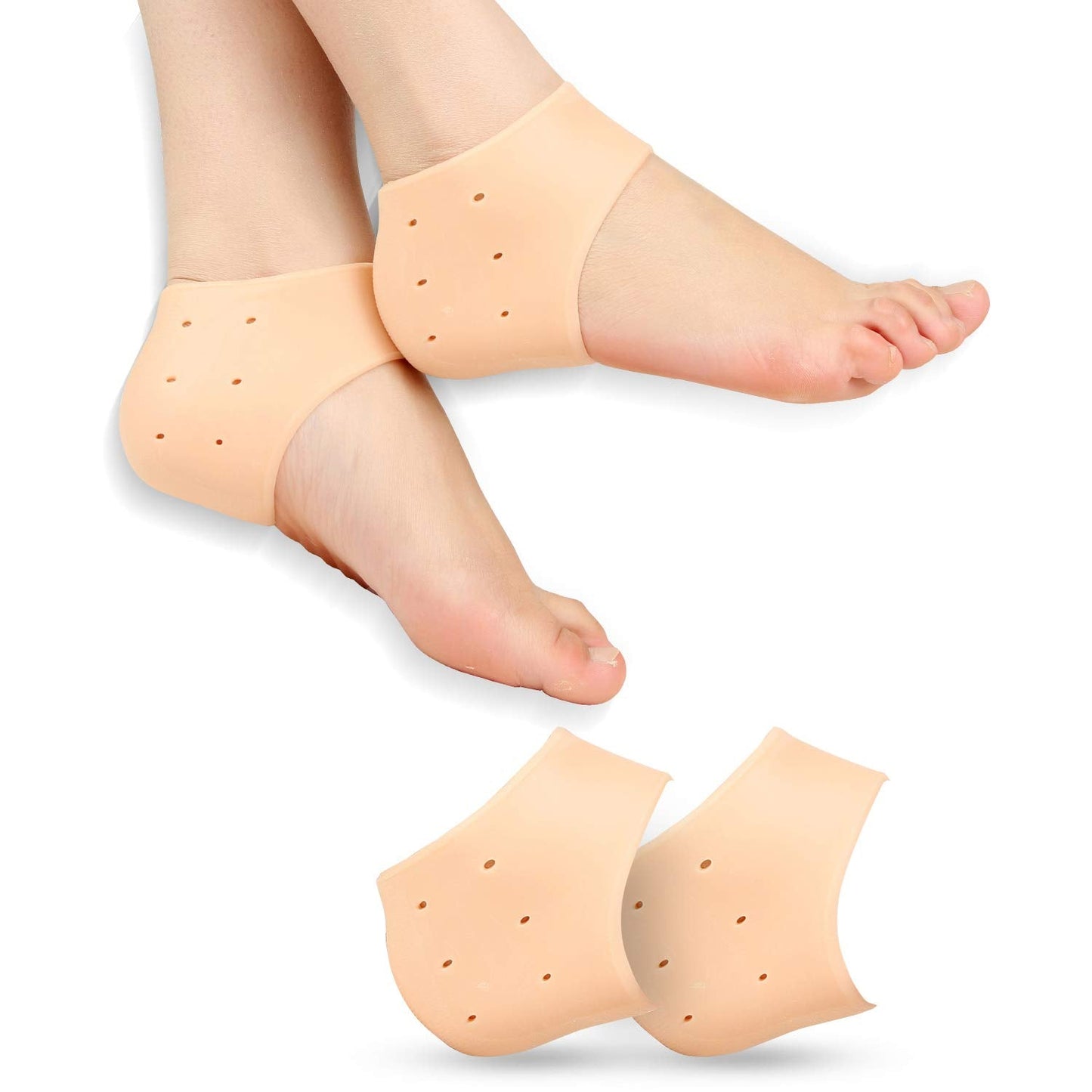 Chaussettes à talon en gel de silicone pour soulager la douleur