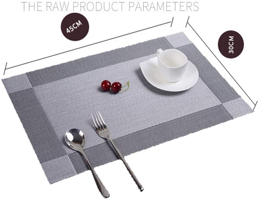 4 ps-Sous-verres pour napperon de Table Rectangle